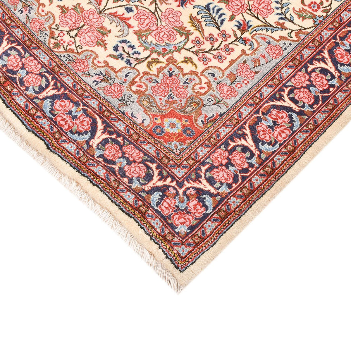 Tapis persan - Nomadic - 164 x 120 cm - rose