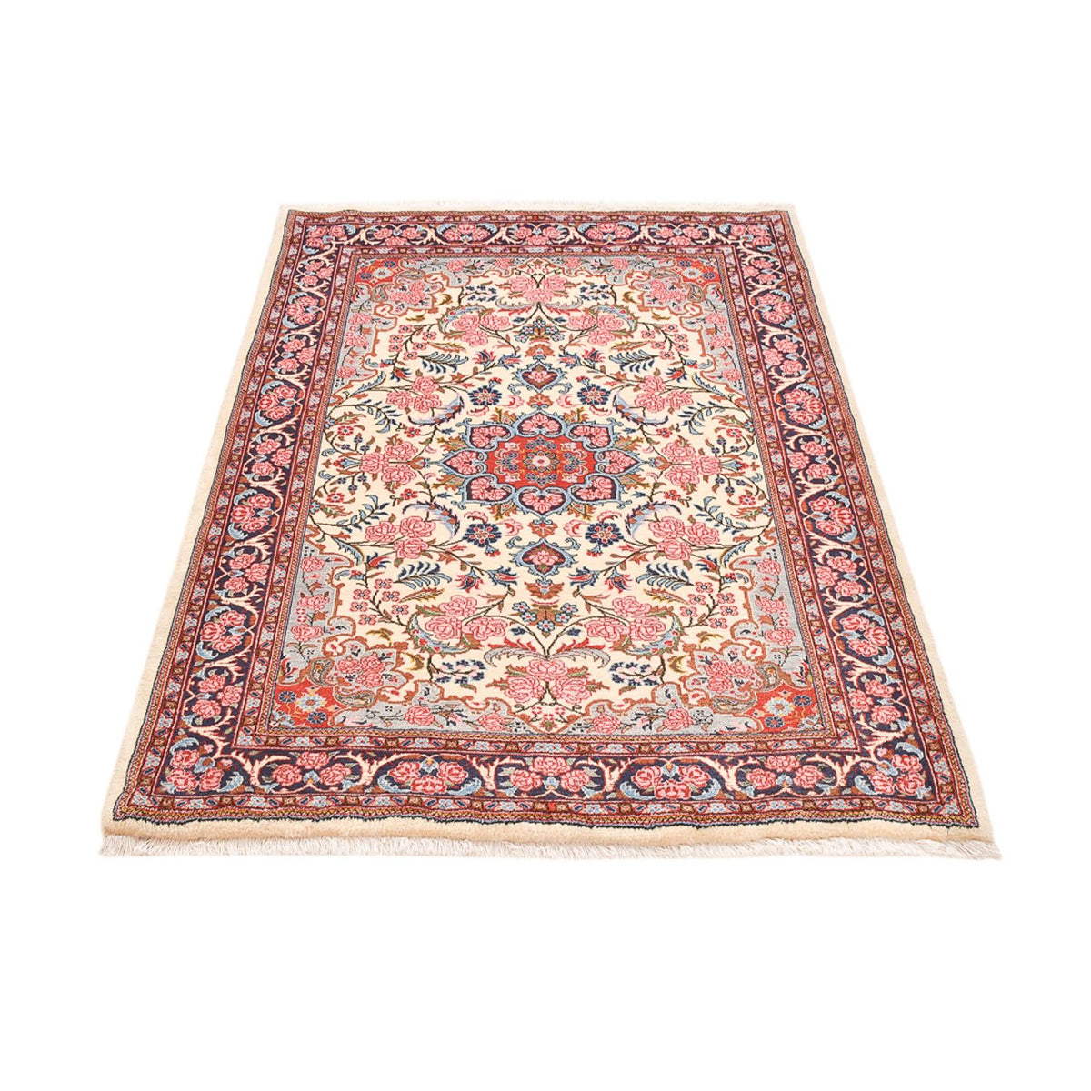 Tapis persan - Nomadic - 164 x 120 cm - rose