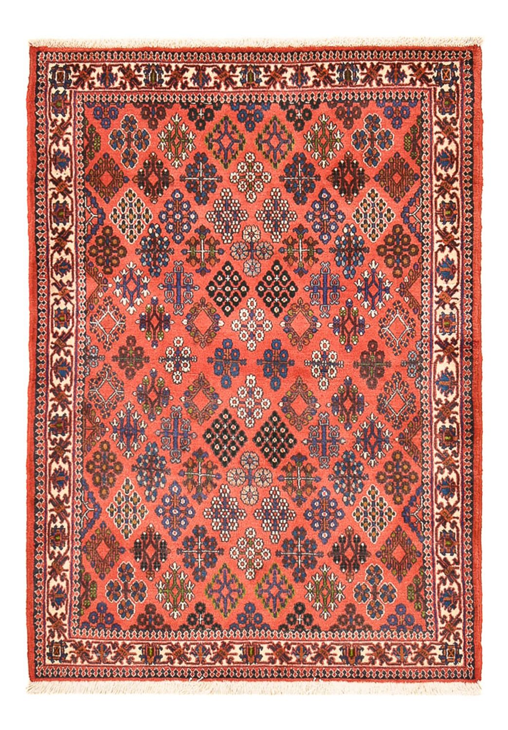Tapis Gabbeh - Persan Kashkuli - 155 x 114 cm - rouge clair