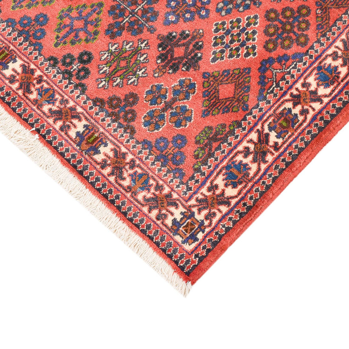 Tapis Gabbeh - Persan Kashkuli - 155 x 114 cm - rouge clair