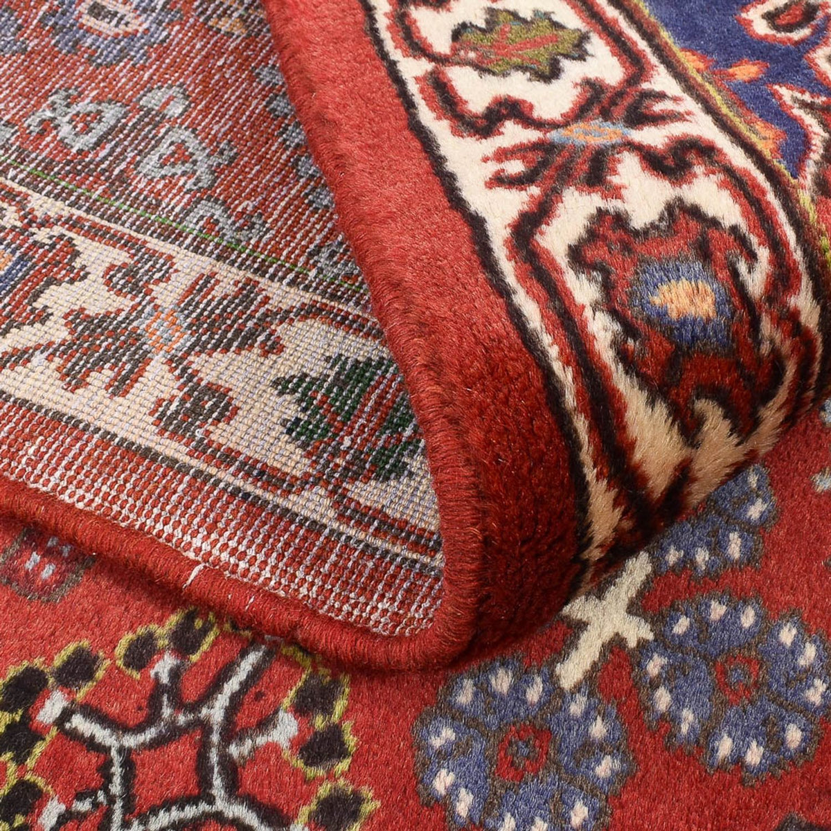 Tapis persan - Nomadic - 156 x 110 cm - rouge clair