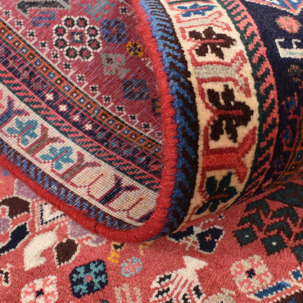 Tapis de couloir Tapis Gabbeh - Persan Kashkuli - 296 x 80 cm - rouge