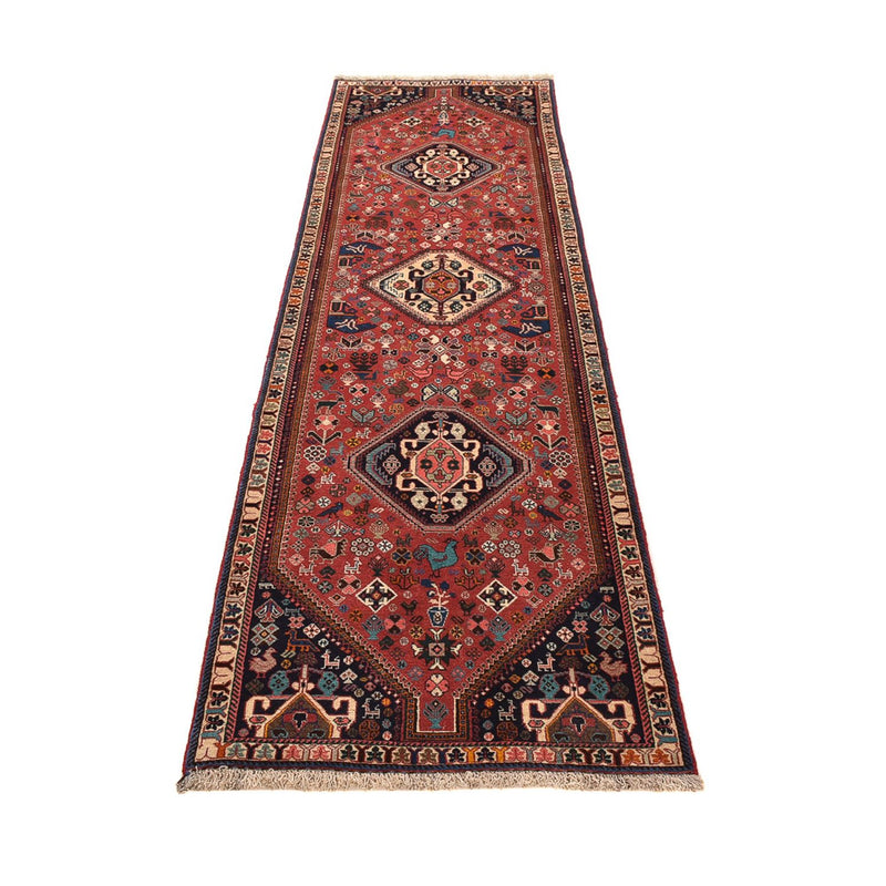 Tapis de couloir Tapis Gabbeh - Persan Kashkuli - 296 x 80 cm - rouge