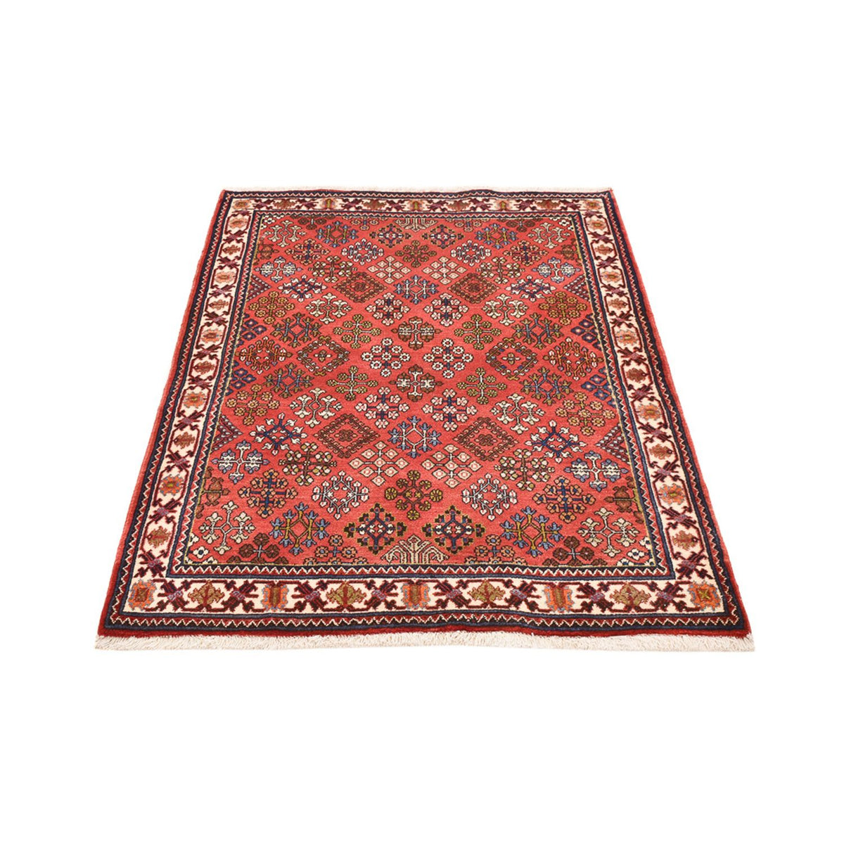 Tapis persan - Nomadic - 150 x 112 cm - rouge clair