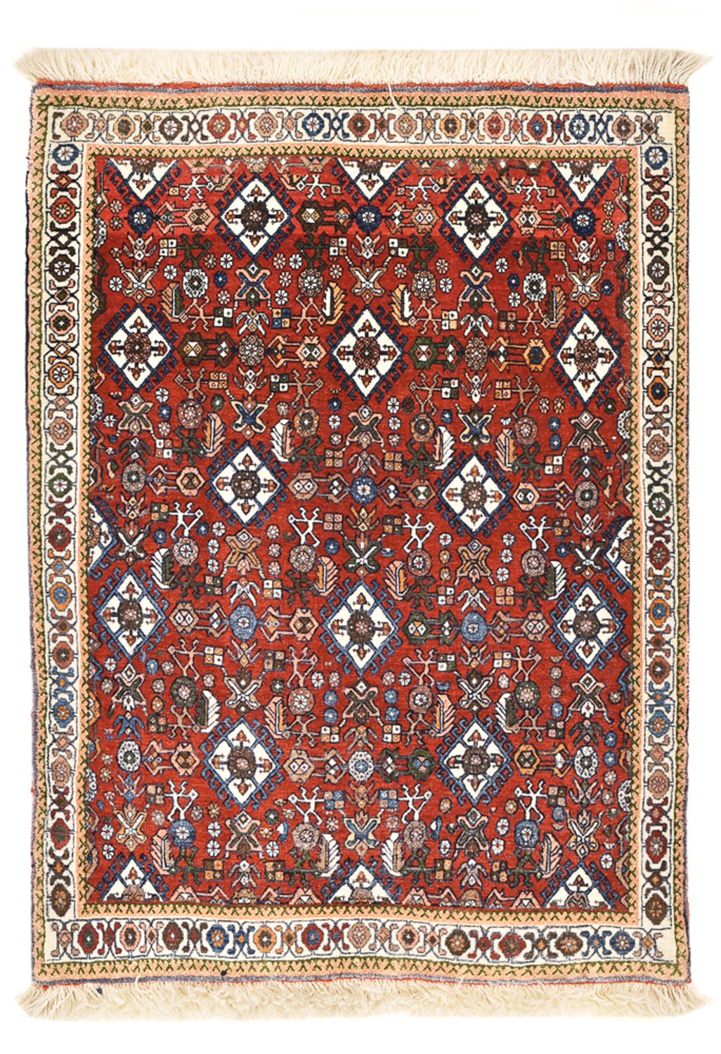 Tapis Gabbeh - Persan Kashkuli - 100 x 70 cm - multicolore