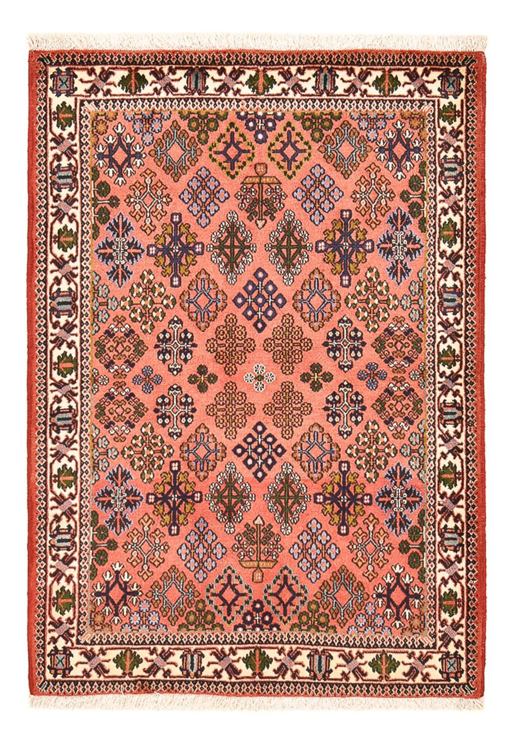 Tapis persan - Nomadic - 165 x 116 cm - rouge clair