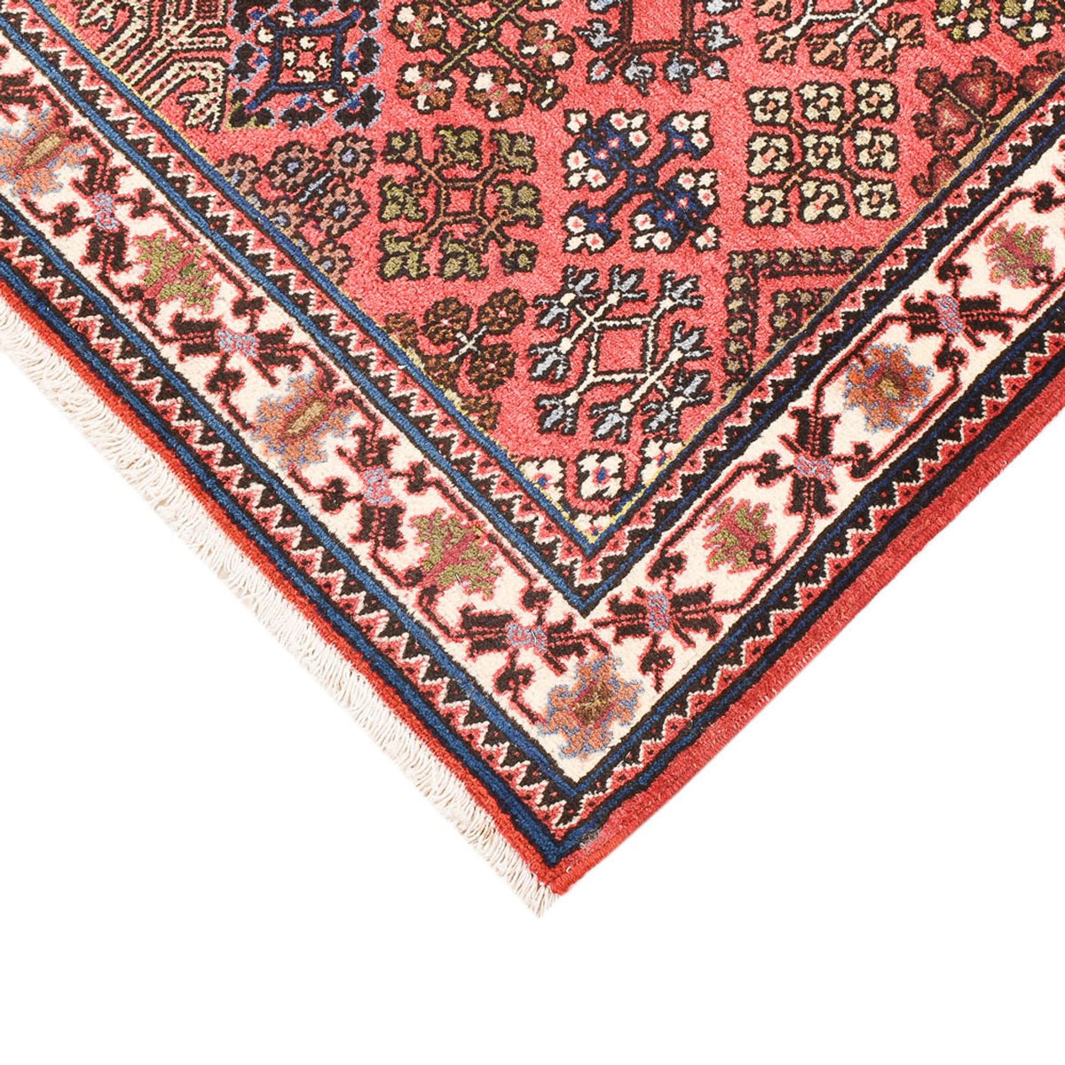 Tapis persan - Nomadic - 161 x 111 cm - rouge clair