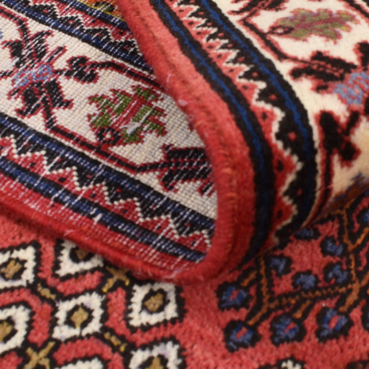 Tapis persan - Nomadic - 161 x 111 cm - rouge clair