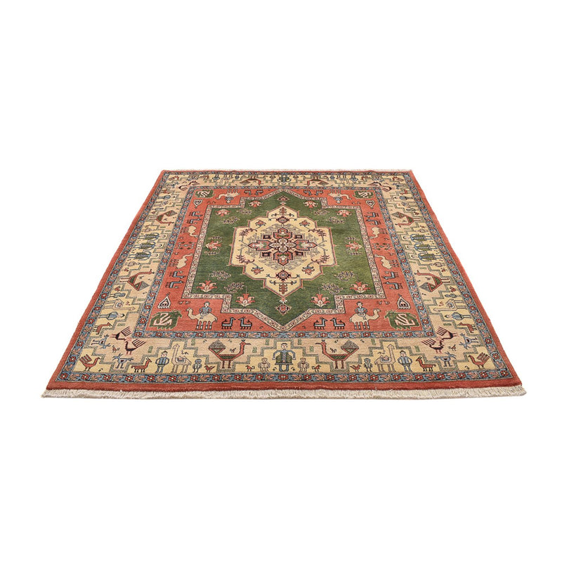 Tapis persan - Nomadic carré  - 208 x 198 cm - vert