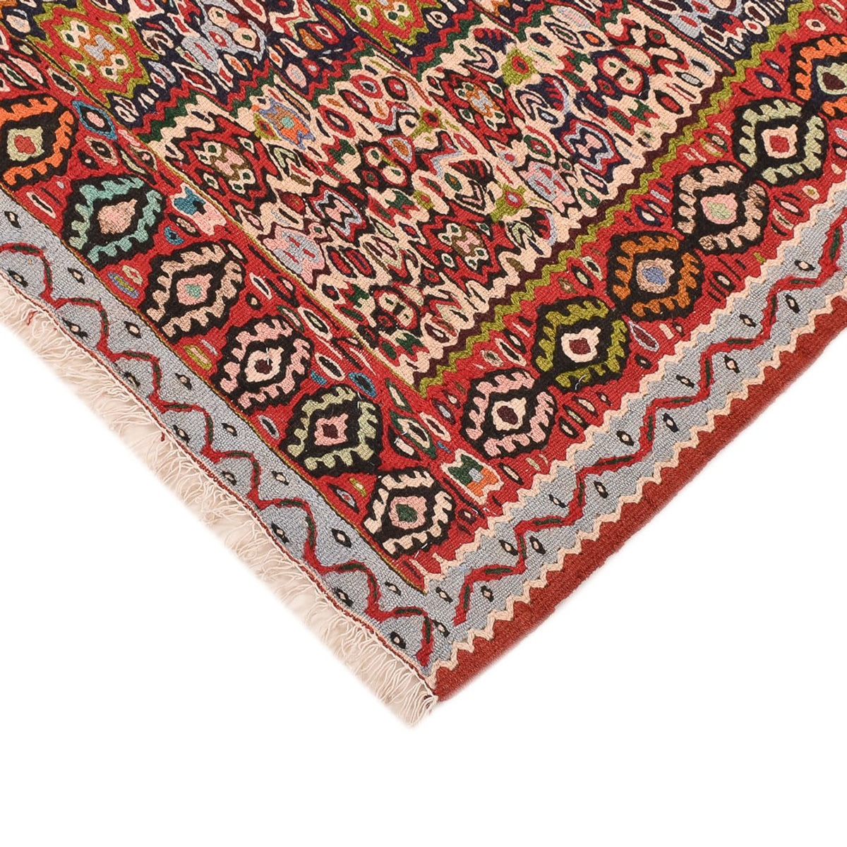Tapis Kelim - Oriental - 145 x 118 cm - terracotta