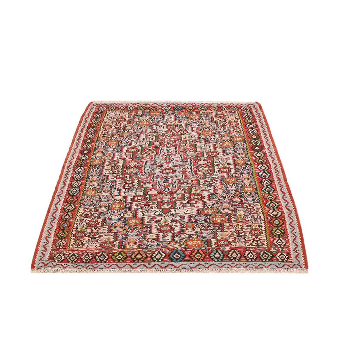 Tapis Kelim - Oriental - 145 x 118 cm - terracotta