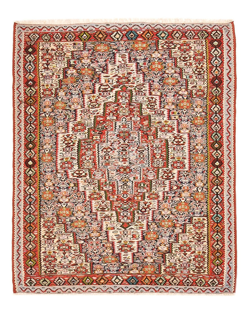 Tapis Kelim - Oriental - 150 x 118 cm - terracotta
