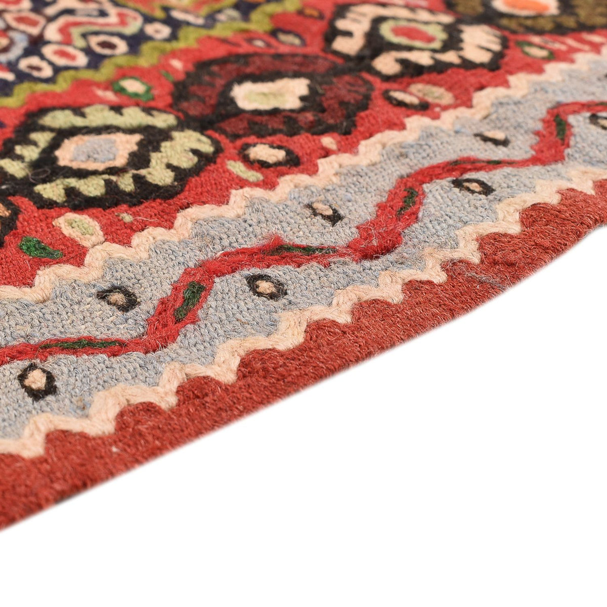 Tapis Kelim - Oriental - 150 x 118 cm - terracotta
