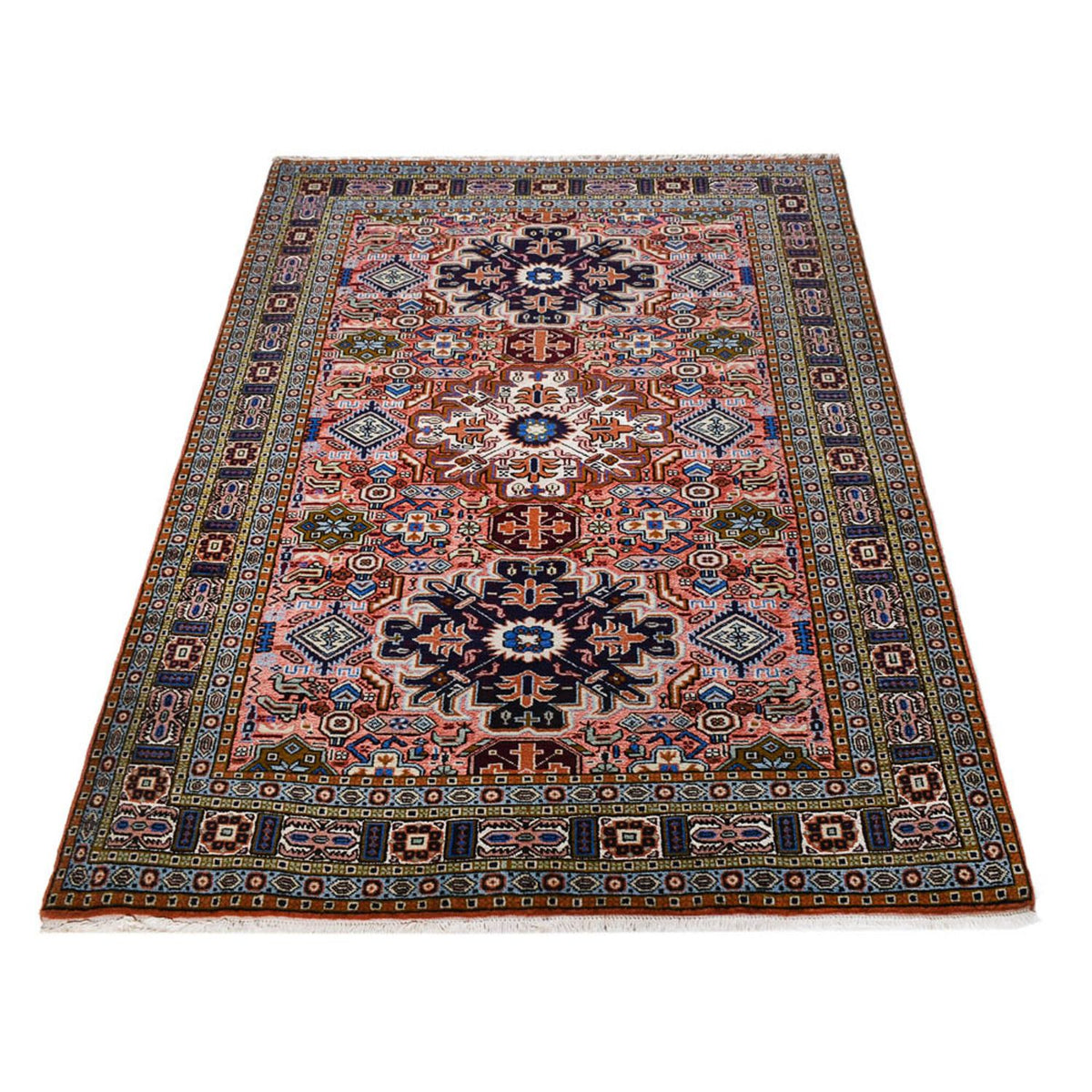Tapis persan - Nomadic - 210 x 140 cm - multicolore