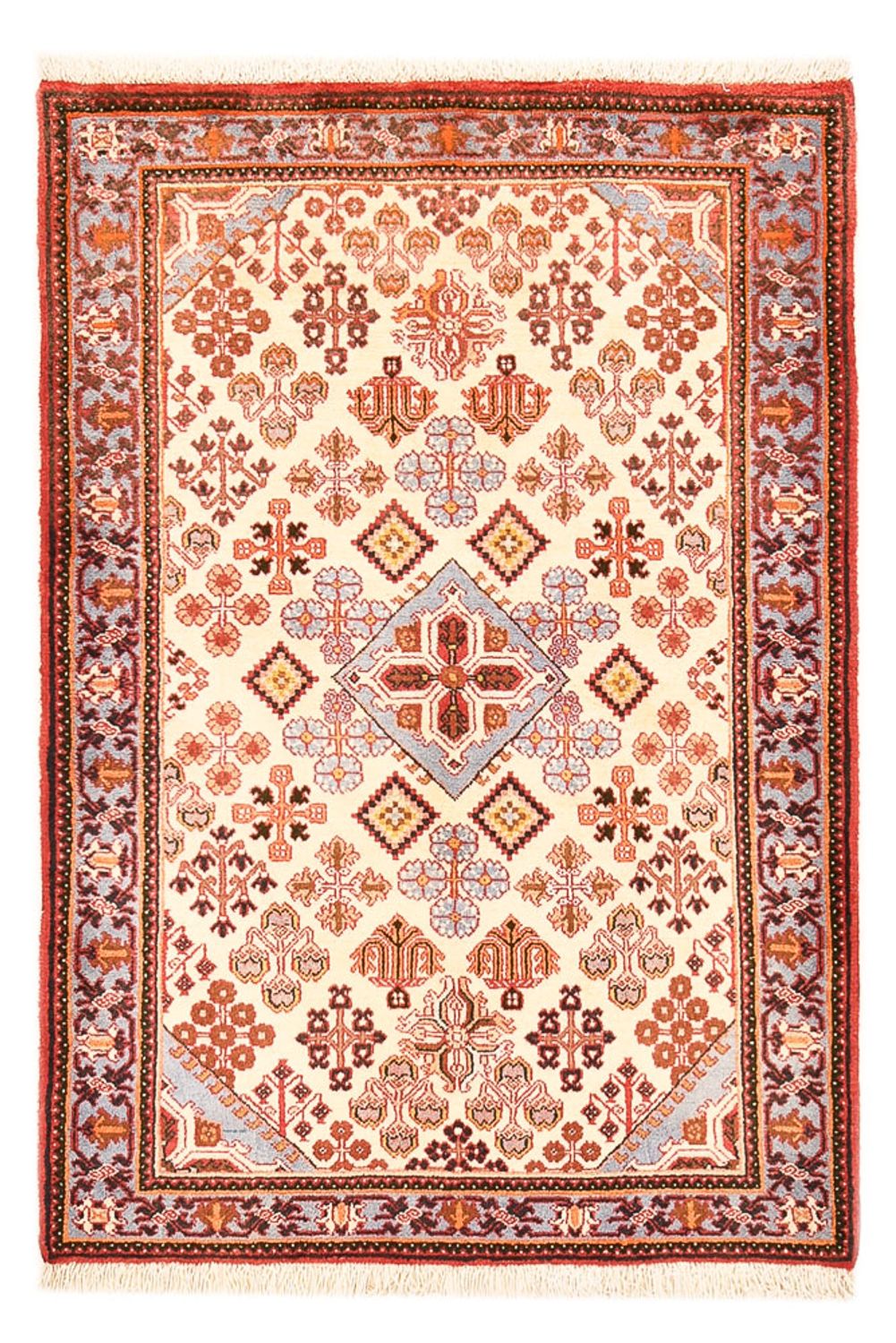 Tapis persan - Nomadic - 156 x 108 cm - rouge clair