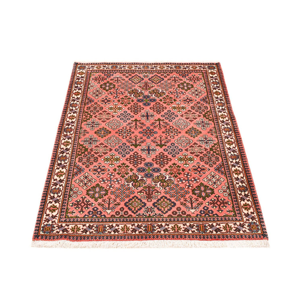 Tapis persan - Nomadic - 154 x 106 cm - rouge clair