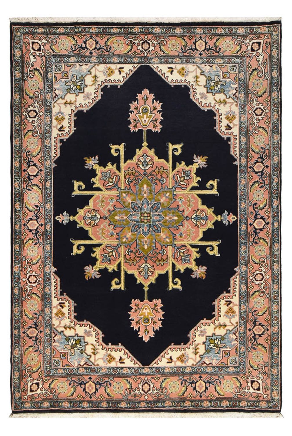 Tapis persan - Nomadic - 218 x 150 cm - bleu foncé