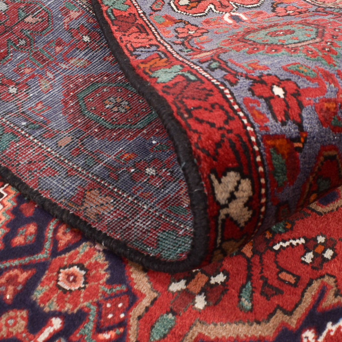 Tapis persan - Nomadic - 216 x 136 cm - rouge