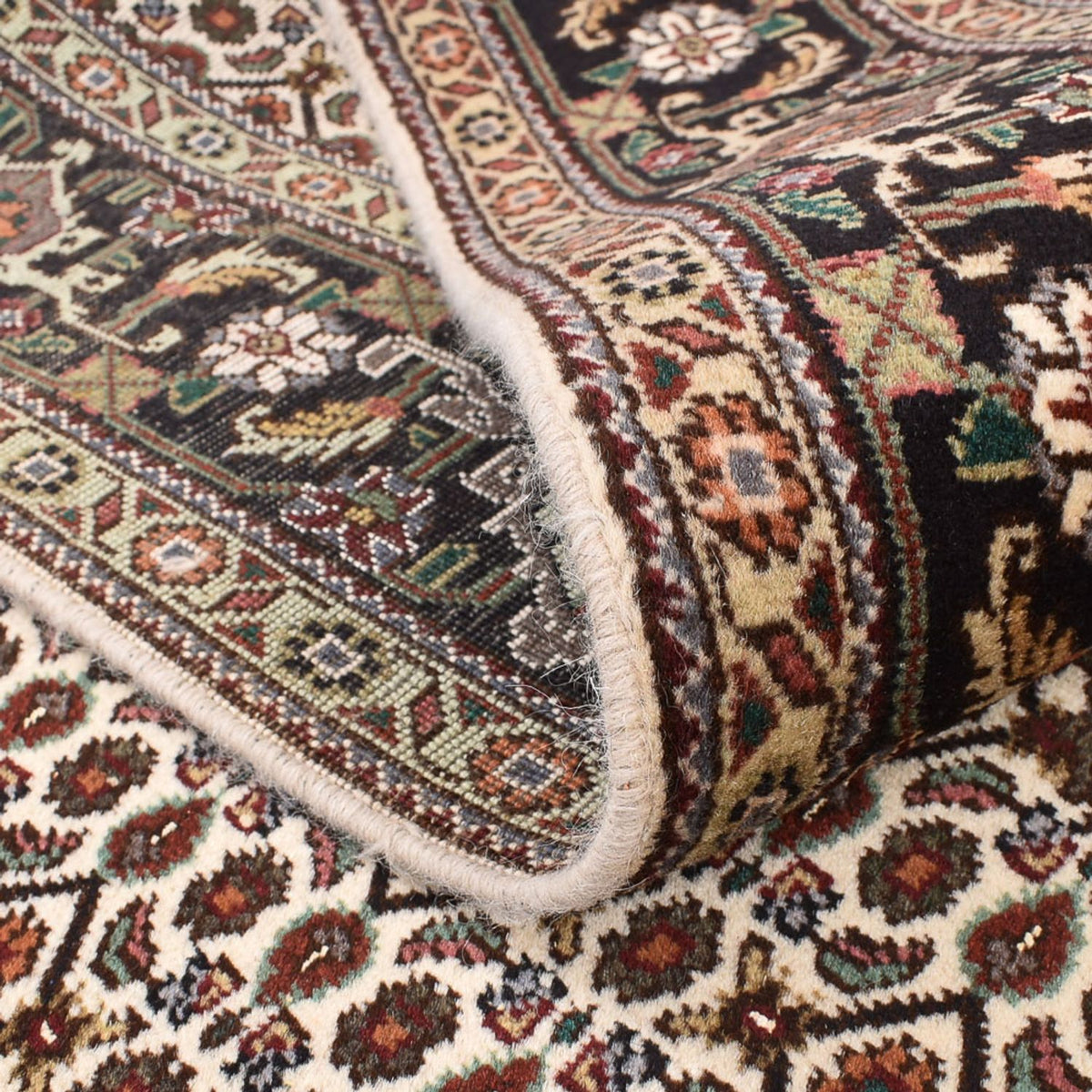 Tapis persan - Tabriz - Royal carré - 200 x 200 cm - marron clair