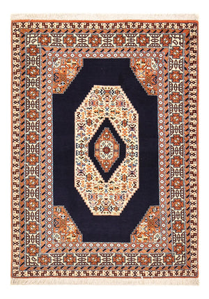 Tapis persan - Tabriz - Royal - 142 x 100 cm - bleu foncé