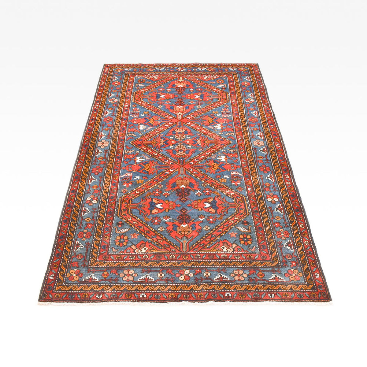 Tapis persan - Nomadic - 222 x 132 cm - multicolore