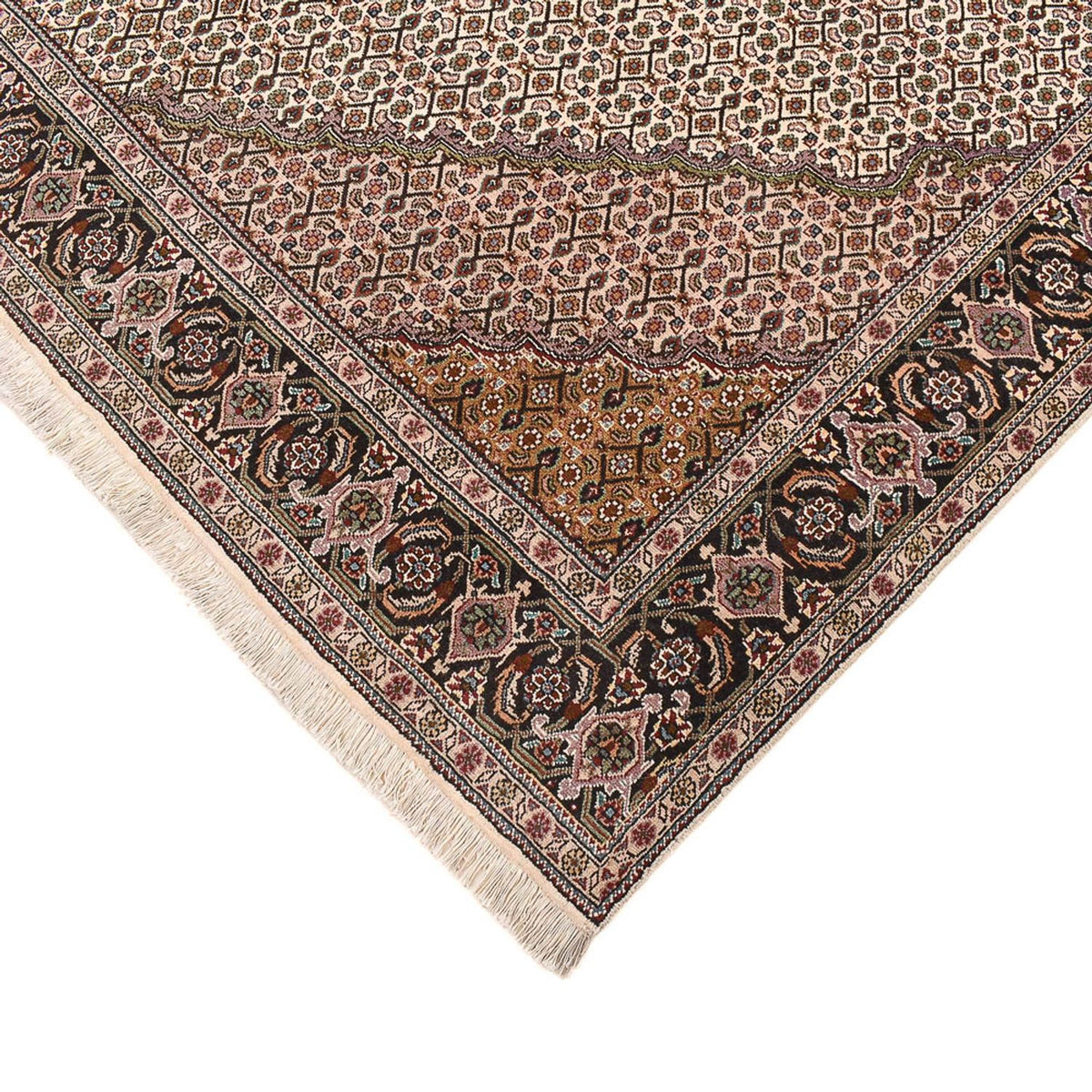 Tapis persan - Tabriz - Royal carré  - 212 x 200 cm - marron