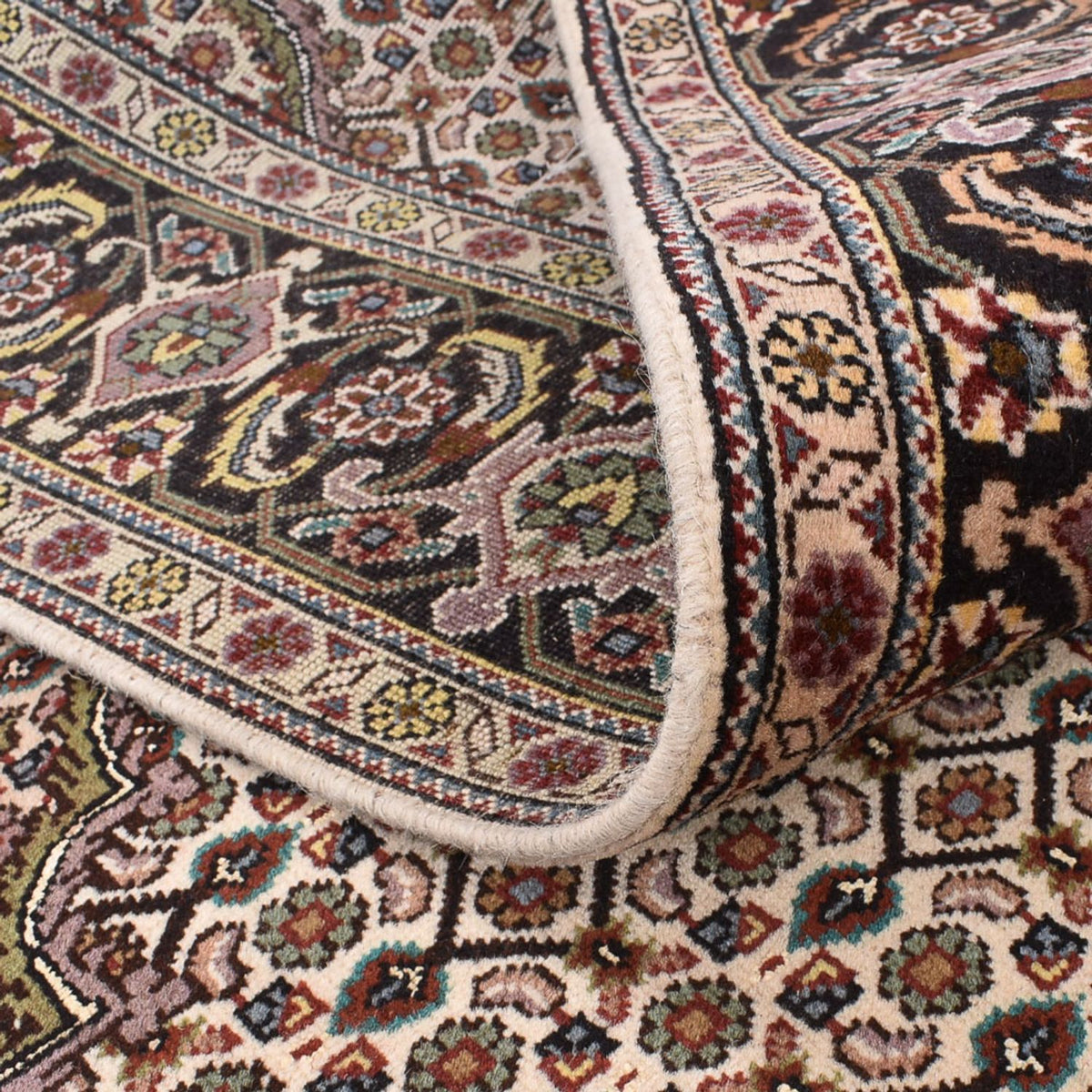 Tapis persan - Tabriz - Royal carré  - 212 x 200 cm - marron