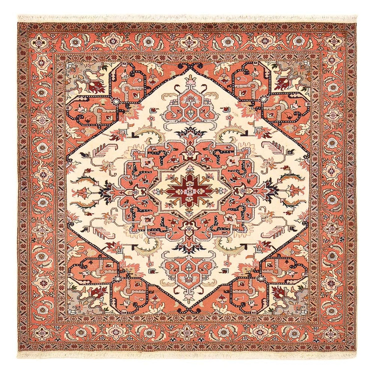 Tapis persan - Tabriz - Royal carré  - 205 x 200 cm - crème