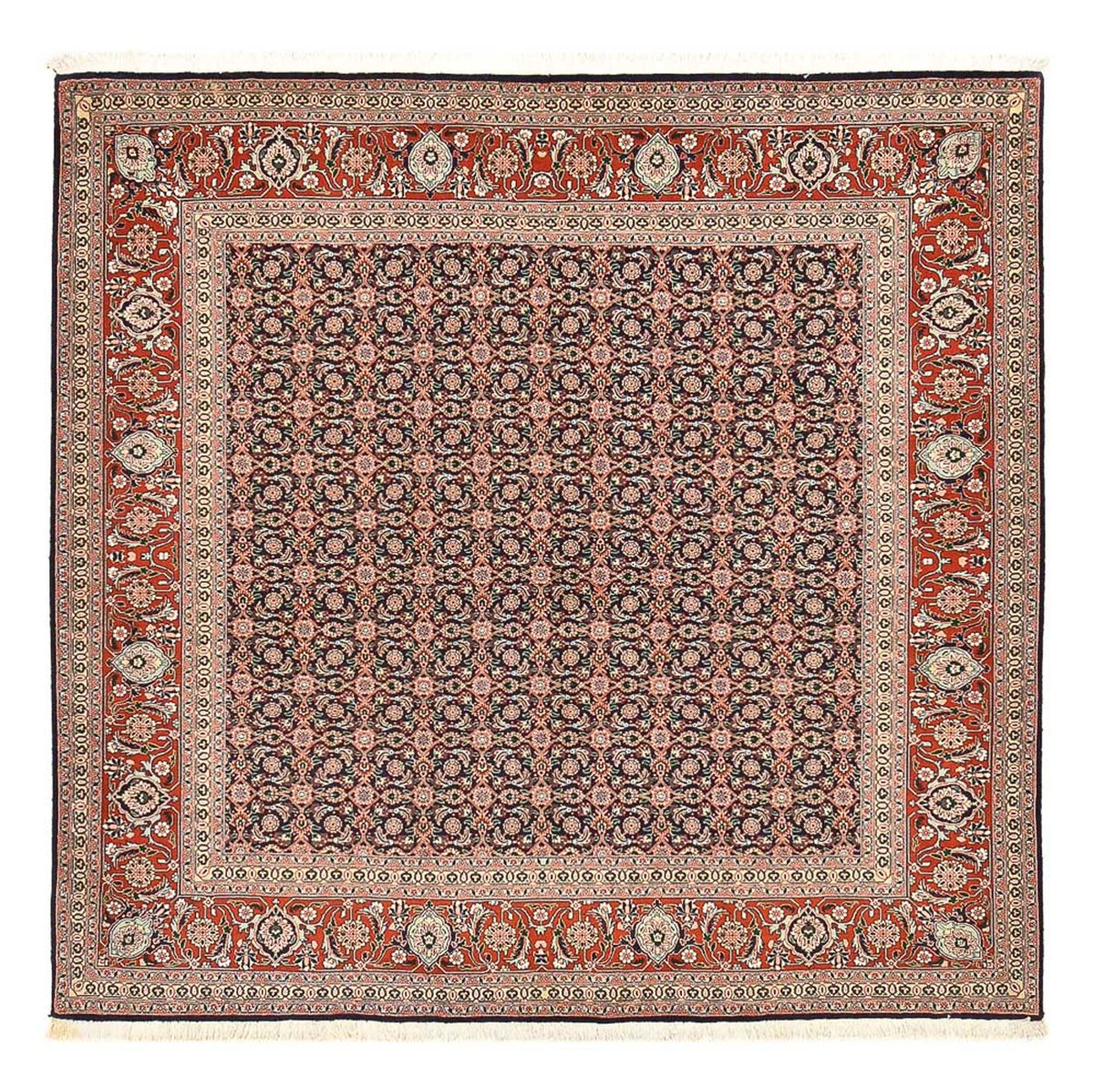 Tapis persan - Tabriz - Royal carré  - 203 x 200 cm - rouille