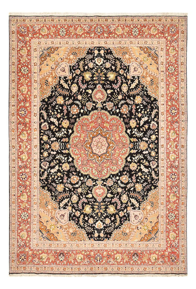 Tapis persan - Tabriz - Royal - 357 x 248 cm - bleu foncé