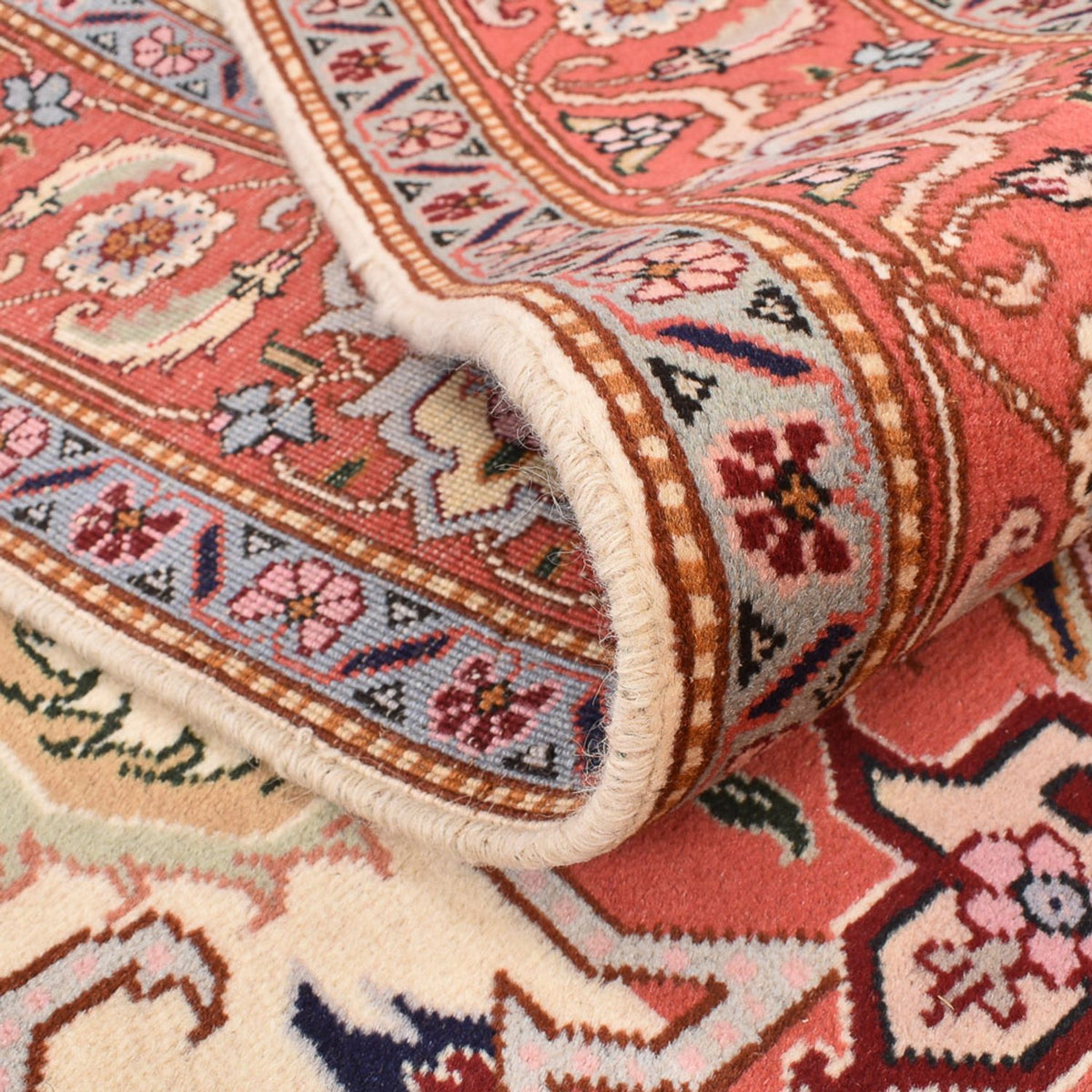 Tapis persan - Tabriz - Royal carré - 216 x 195 cm - crème