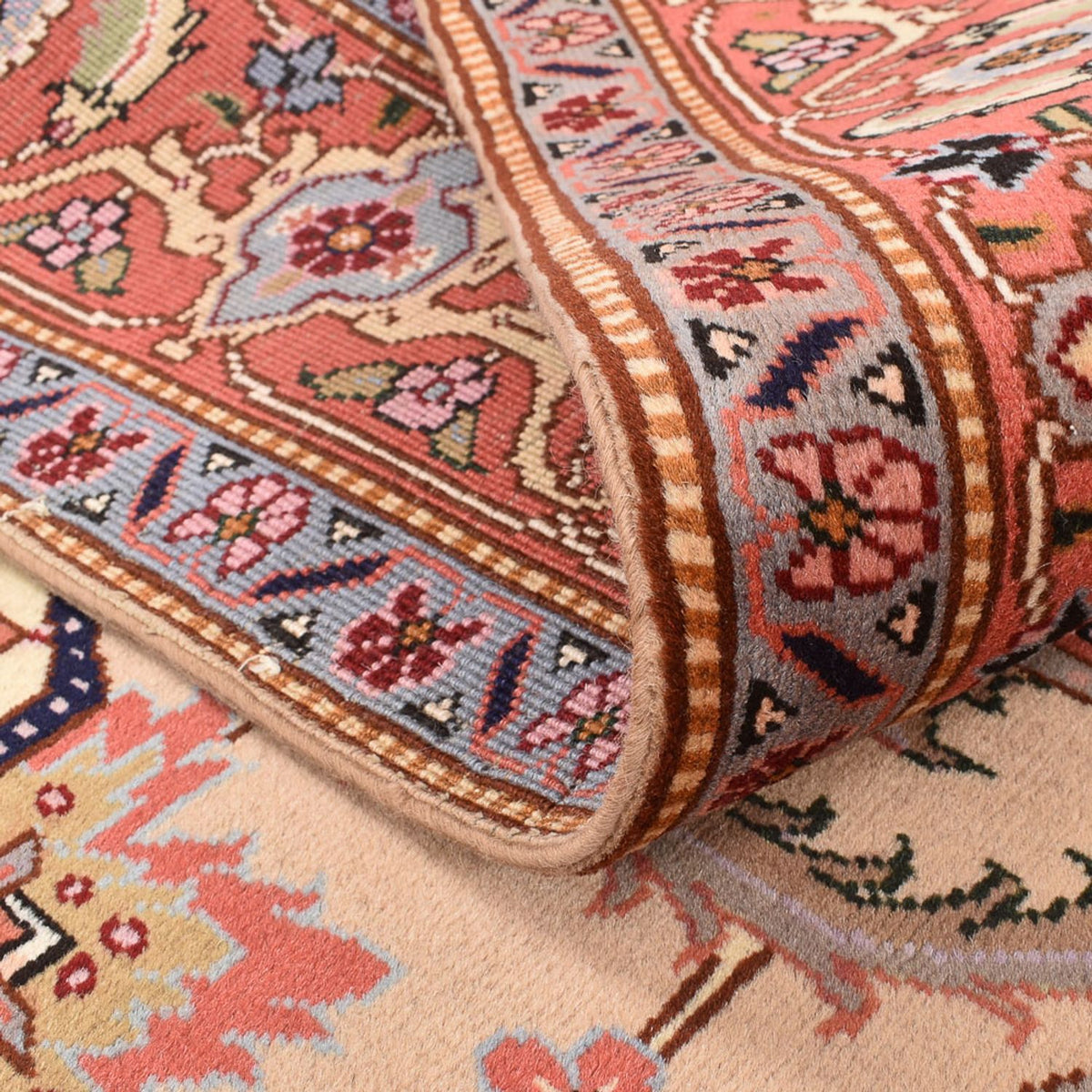 Tapis persan - Nomadic carré - 200 x 197 cm - beige clair