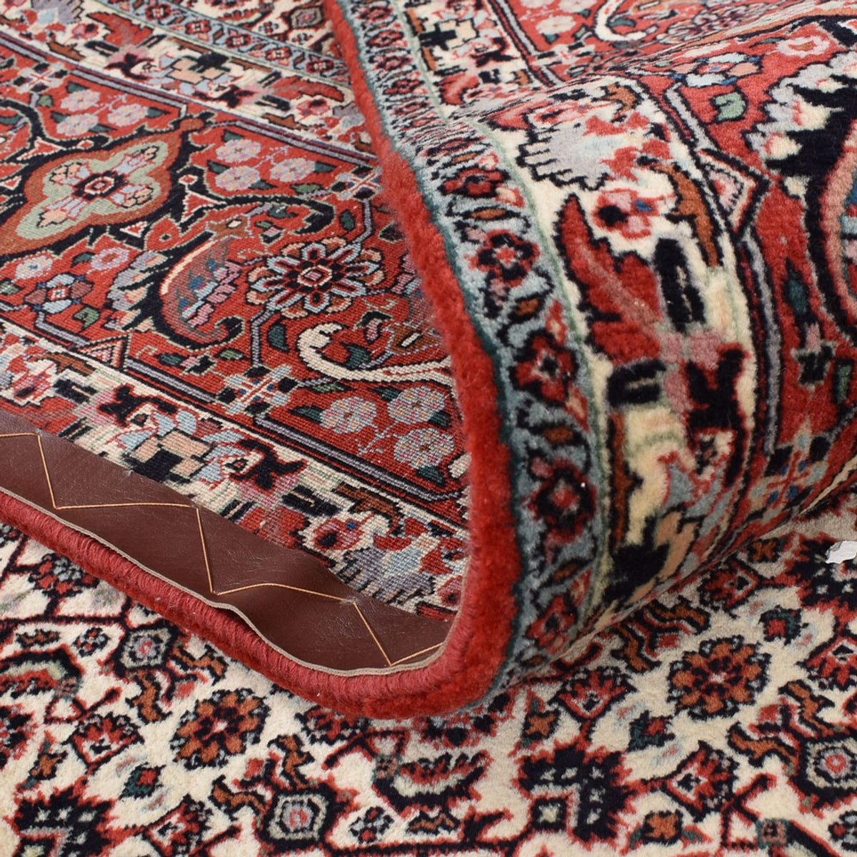 Tapis persan - Bidjar carré  - 306 x 304 cm - rouille