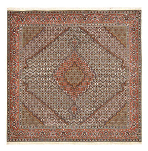 Tapis persan - Tabriz - Royal carré  - 210 x 206 cm - rouille