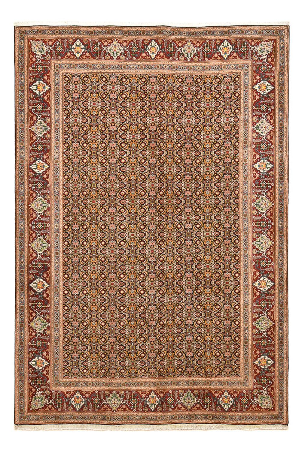 Tapis persan - Tabriz - Royal - 303 x 200 cm - beige foncé