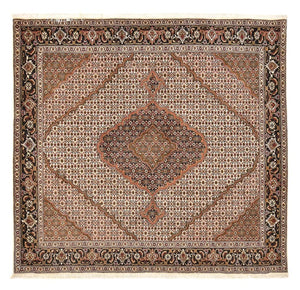 Tapis persan - Tabriz - Royal carré  - 206 x 202 cm - marron clair