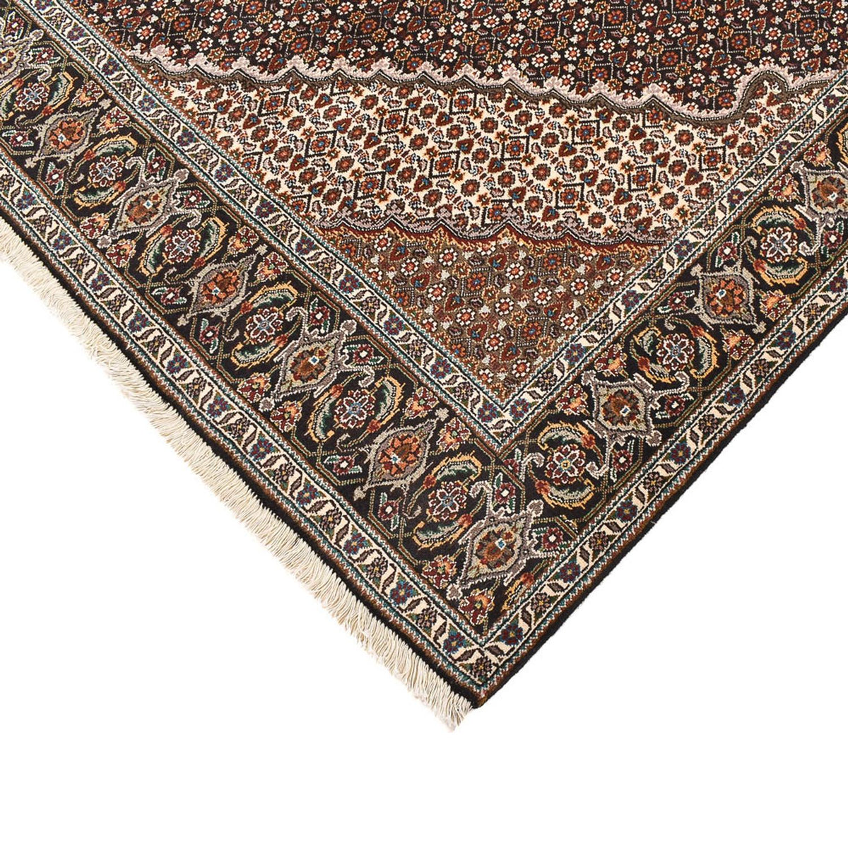 Tapis persan - Tabriz - Royal carré  - 207 x 205 cm - marron