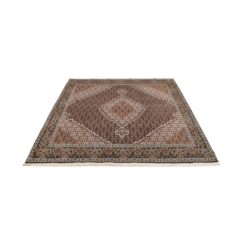 Tapis persan - Tabriz - Royal carré  - 207 x 205 cm - marron