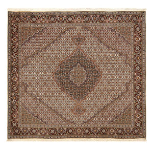 Tapis persan - Tabriz - Royal carré  - 204 x 198 cm - marron