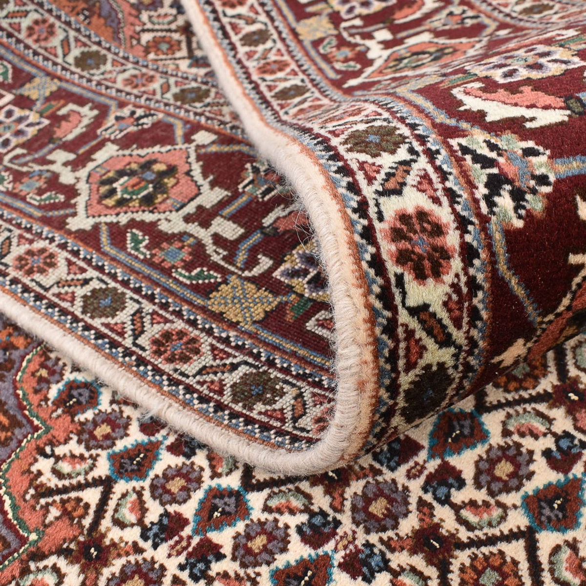 Tapis persan - Tabriz - Royal carré - 203 x 200 cm - marron clair