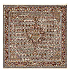 Tapis persan - Tabriz - Royal carré  - 208 x 198 cm - marron clair