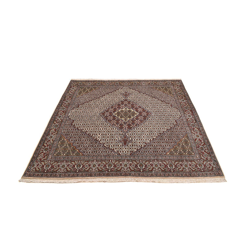 Tapis persan - Tabriz - Royal carré  - 205 x 202 cm - marron