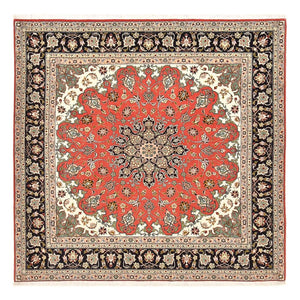 Tapis persan - Tabriz - Royal carré  - 204 x 200 cm - rouge