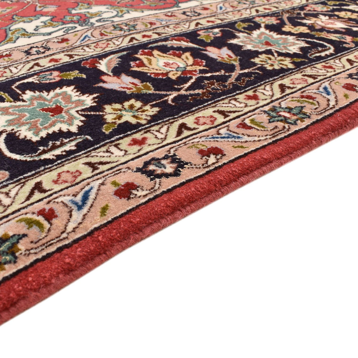Tapis persan - Tabriz - Royal carré - 204 x 200 cm - rouge
