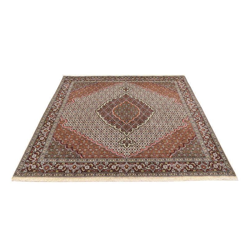 Tapis persan - Tabriz - Royal carré  - 205 x 201 cm - marron clair