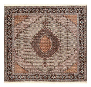 Tapis persan - Tabriz - Royal carré  - 201 x 201 cm - marron clair