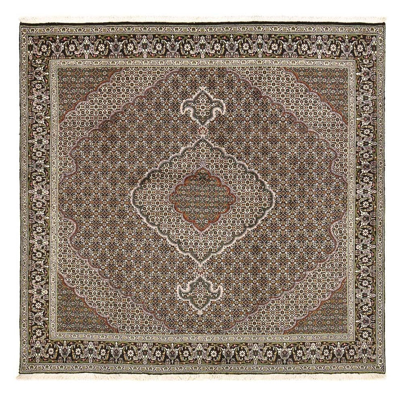 Tapis persan - Tabriz - Royal carré  - 201 x 200 cm - marron