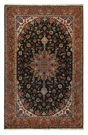 Tapis persan - Tabriz - Royal - 308 x 201 cm - bleu foncé