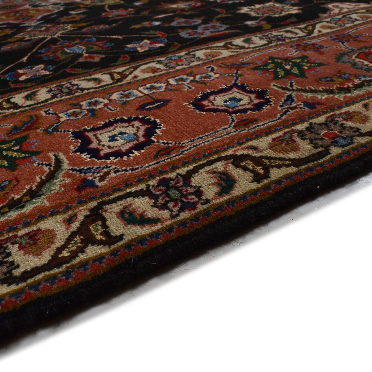 Tapis persan - Tabriz - Royal - 308 x 201 cm - bleu foncé