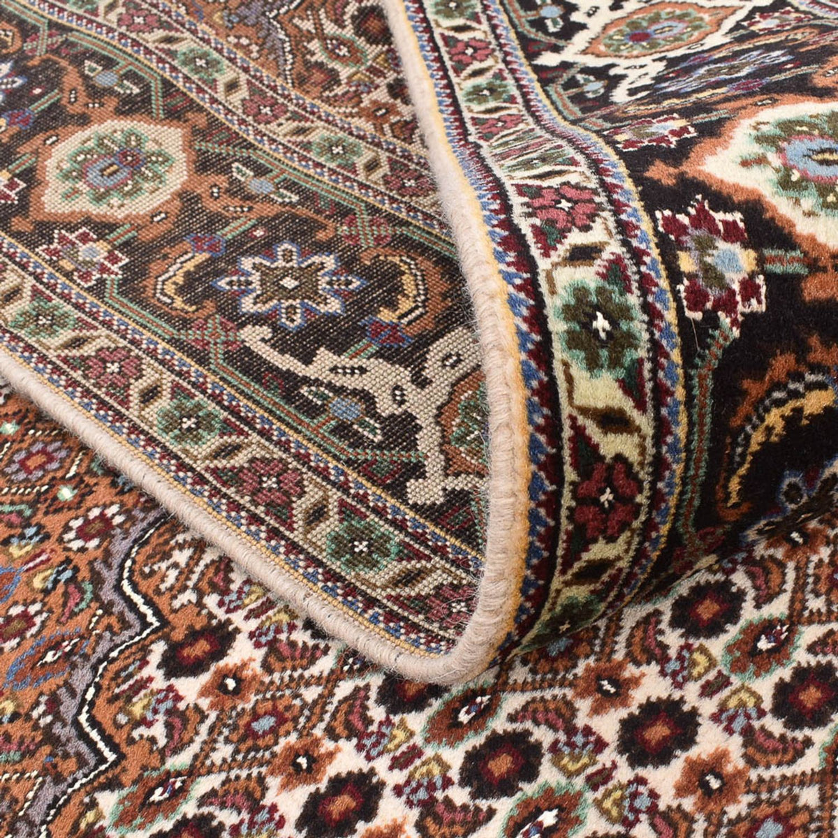Tapis persan - Tabriz - Royal carré  - 204 x 200 cm - marron clair